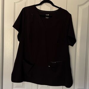 koi Next Gen Hustle and Heart Women's 3-Pocket Stretch Scrub Top